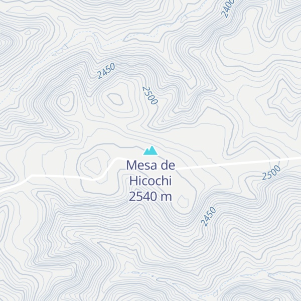 Map of Mesa de Hicochi