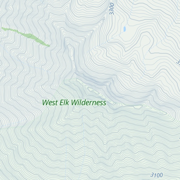 Map of West Beckwith Mountain