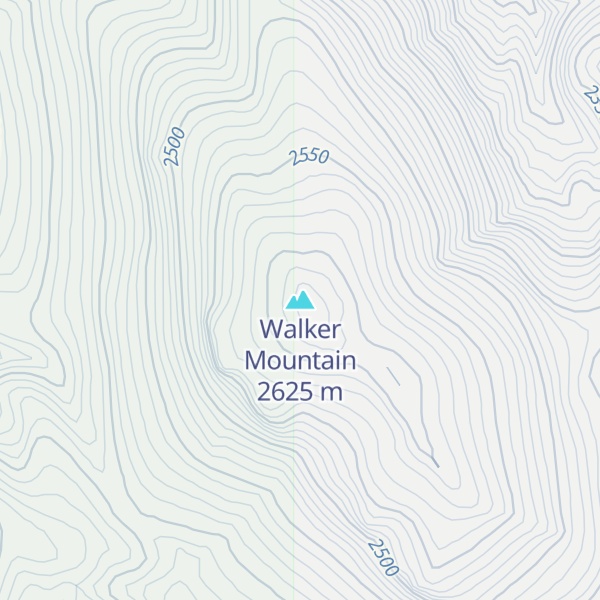 Map of Walker Mountain