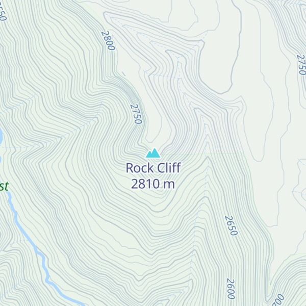 Map of Rock Cliff
