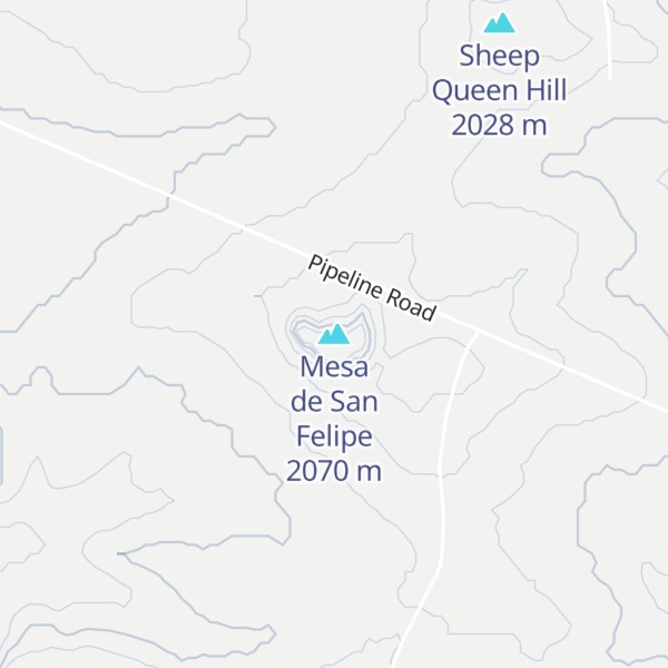 Map of Mesa de San Felipe