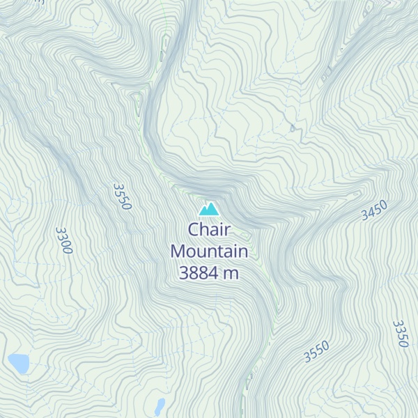 Map of Chair Mountain