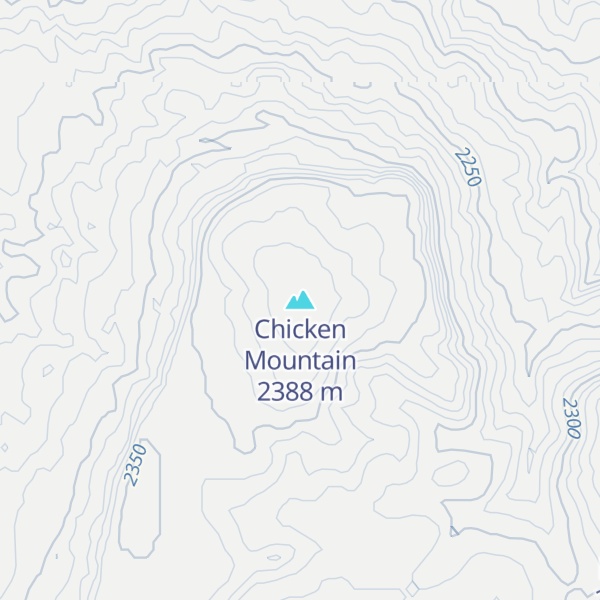 Map of Chicken Mountain
