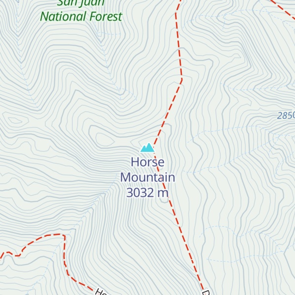 Map of Horse Mountain