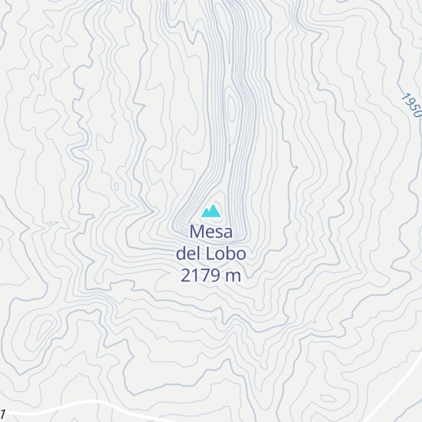 Map of Mesa del Lobo