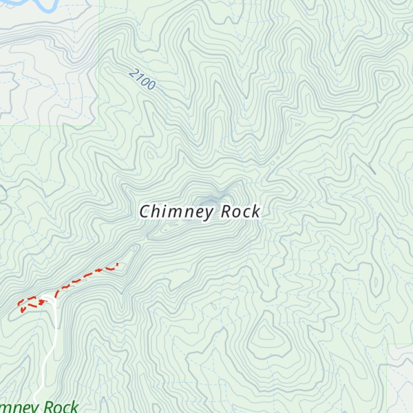 Map of Chimney Rock