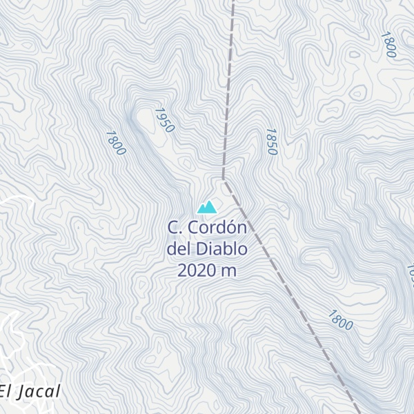 Map of C. Cordón del Diablo