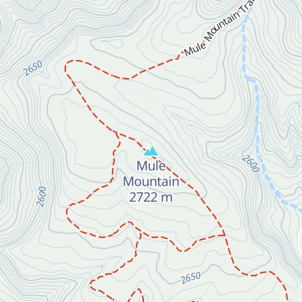 Map of Mule Mountain