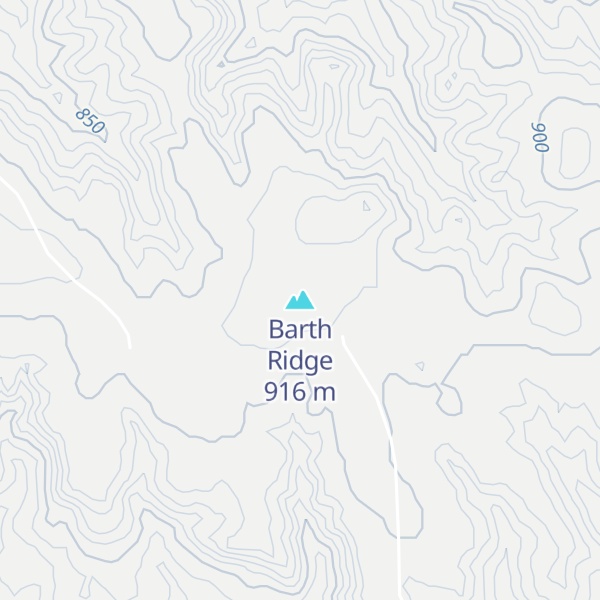 Map of Barth Ridge