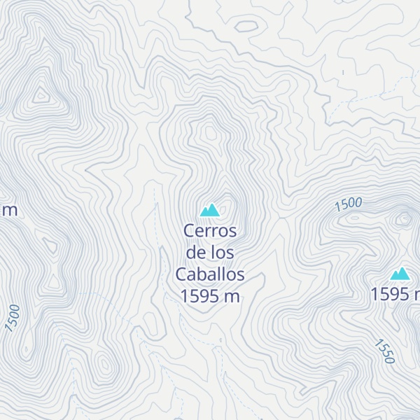 Map of Cerros de los Caballos
