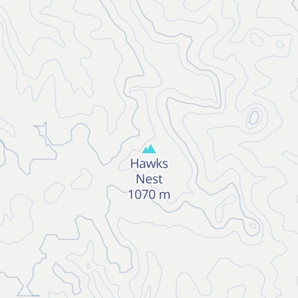 Map of Hawks Nest