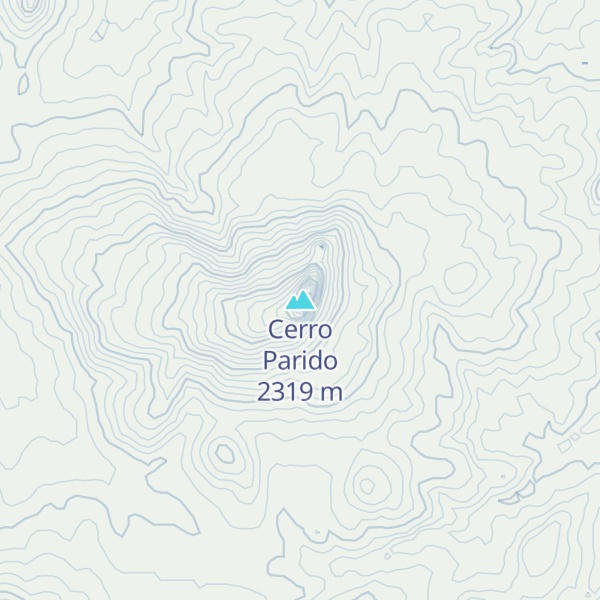 Map of Cerro Parido