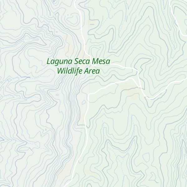 Map of Laguna Seca Mesa