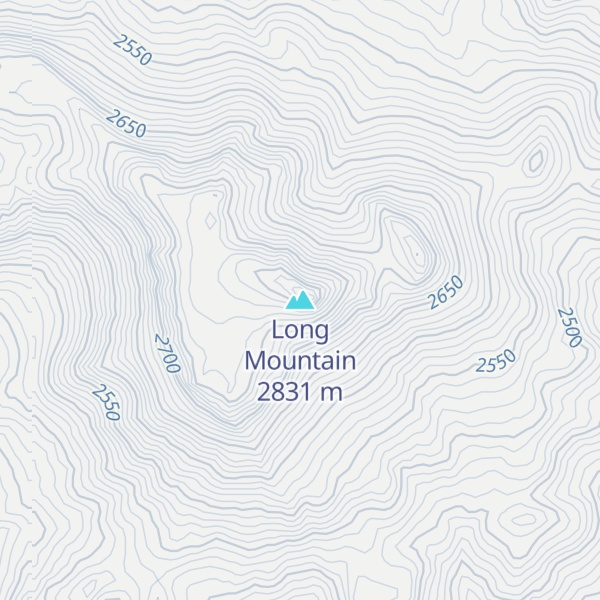 Map of Long Mountain