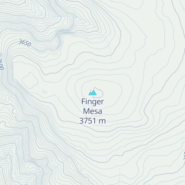 Map of Finger Mesa