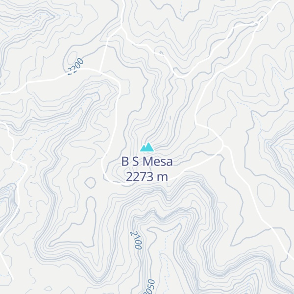 Map of B S Mesa