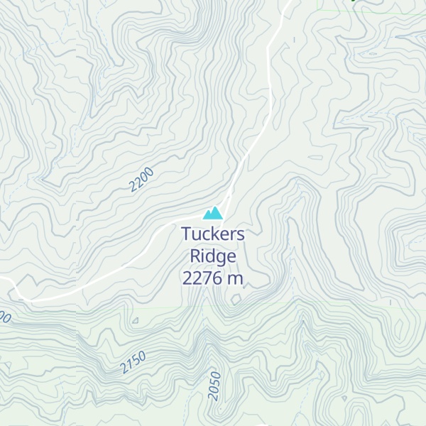 Map of Tuckers Ridge