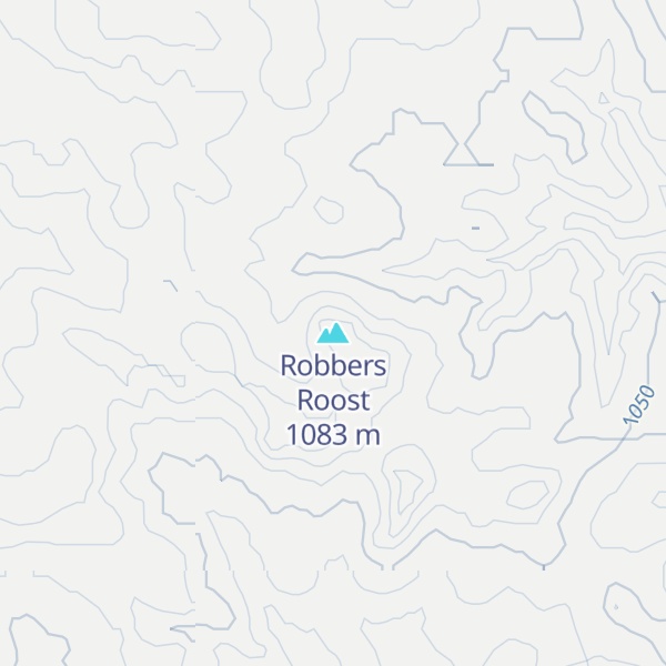 Map of Robbers Roost