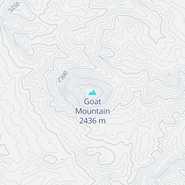 Map of Goat Mountain