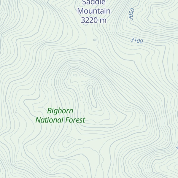 Map of Elk Peak