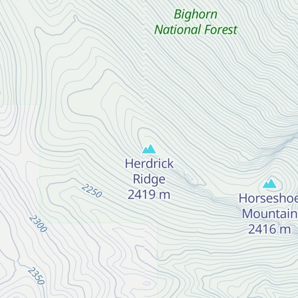 Map of Herdrick Ridge