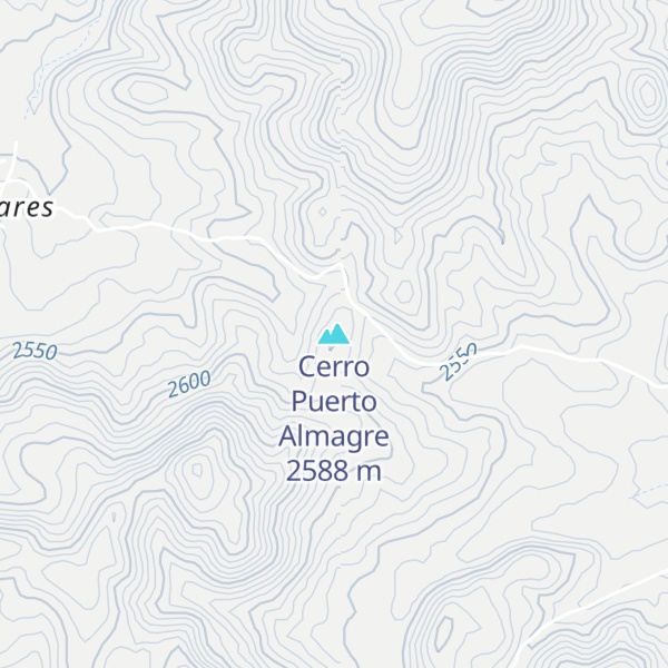 Map of Cerro Puerto Almagre