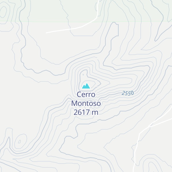 Map of Cerro Montoso