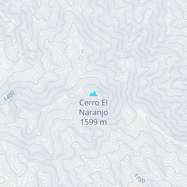 Map of Cerro El Naranjo