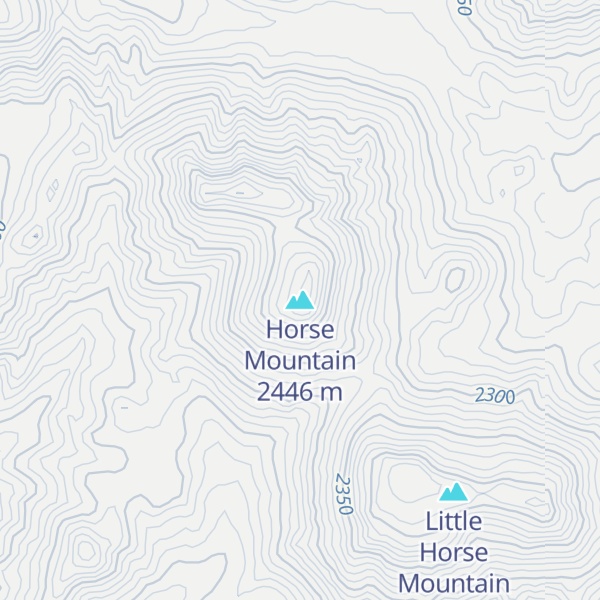 Map of Horse Mountain