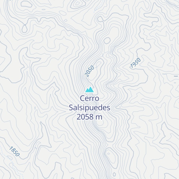 Map of Cerro Salsipuedes