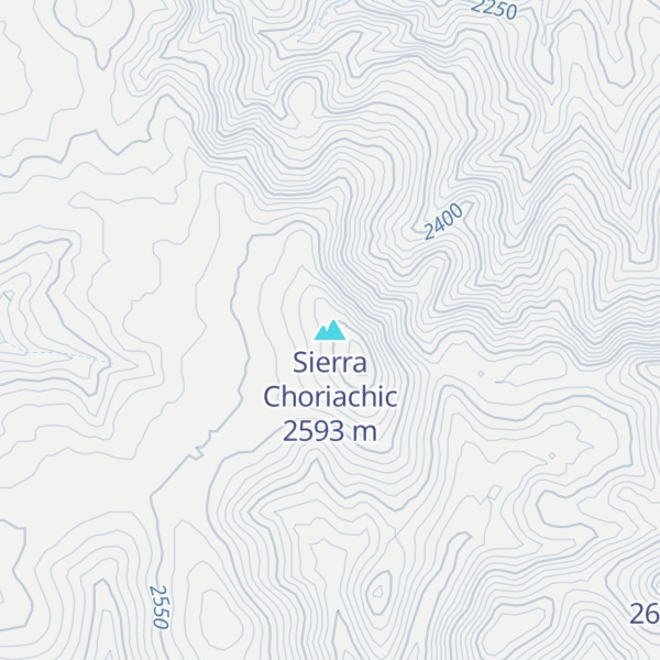 Map of Sierra Choriachic