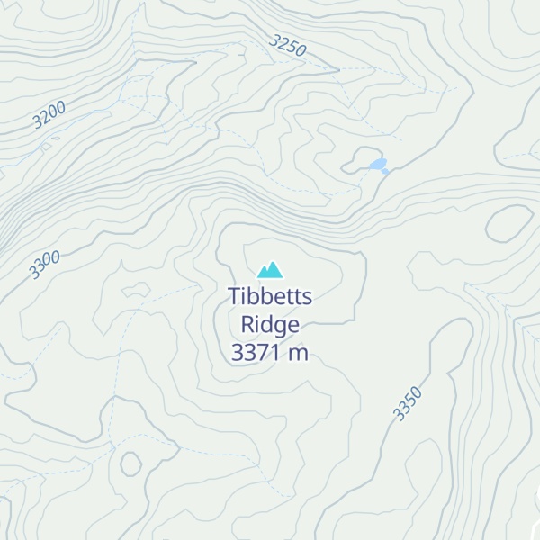 Map of Tibbetts Ridge