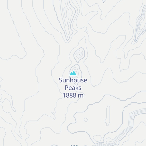 Map of Sunhouse Peaks