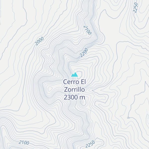 Map of Cerro El Zorrillo