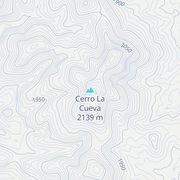Map of Cerro La Cueva