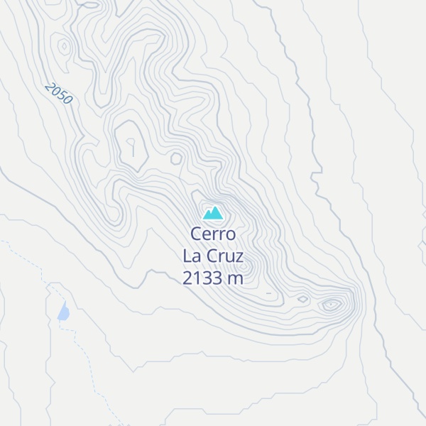 Map of Cerro La Cruz