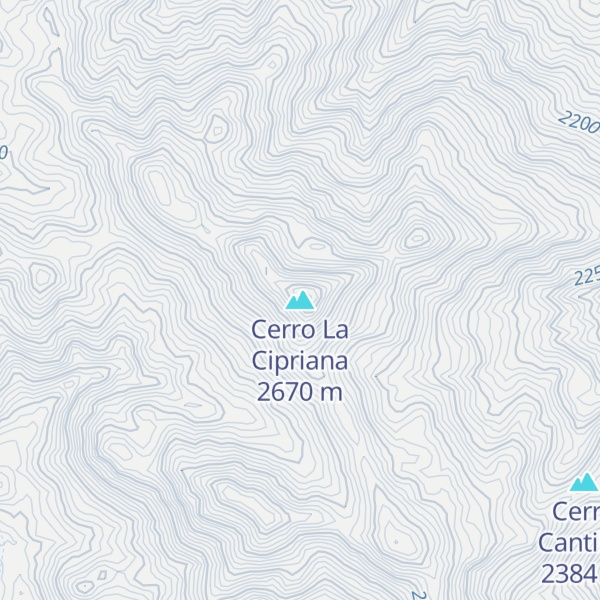 Map of Cerro La Cipriana