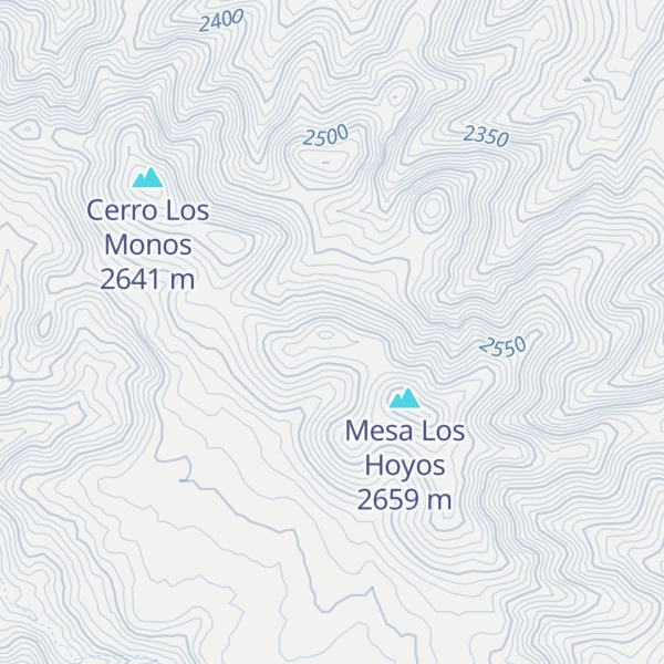 Map of Cerro La Pineria