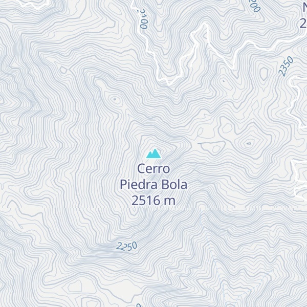 Map of Cerro Piedra Bola