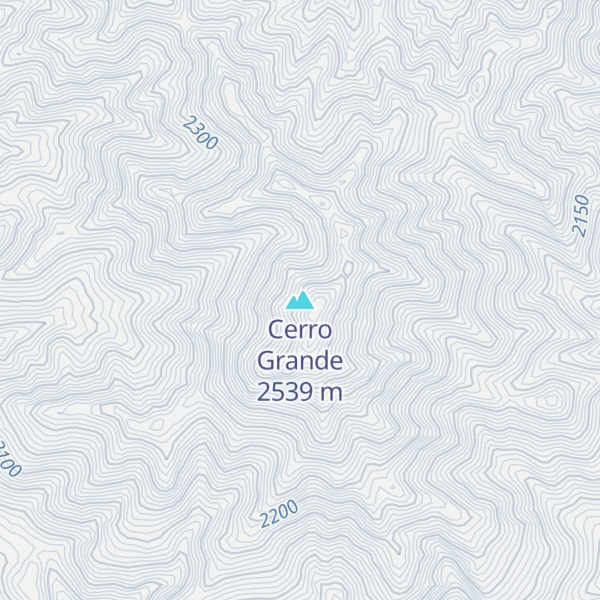 Map of Cerro Grande
