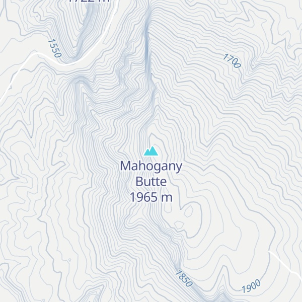 Map of Mahogany Butte