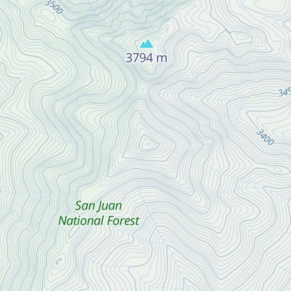 Map of Graham Peak