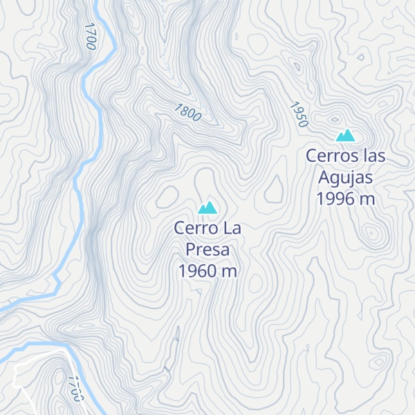 Map of Cerro La Presa