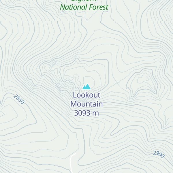 Map of Lookout Mountain