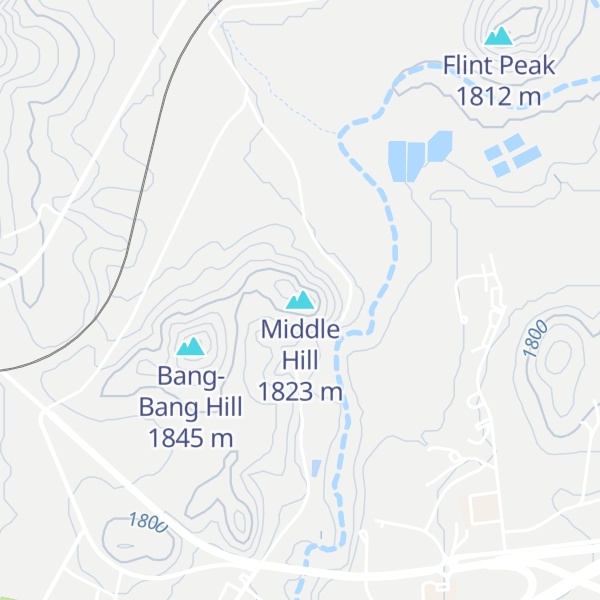 Map of Middle Hill