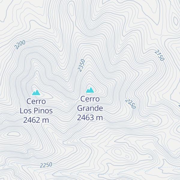 Map of Cerro Grande