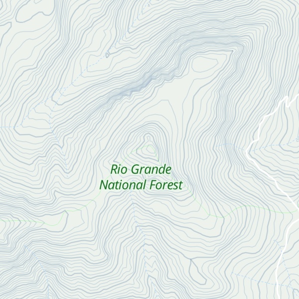 Map of Bent Peak