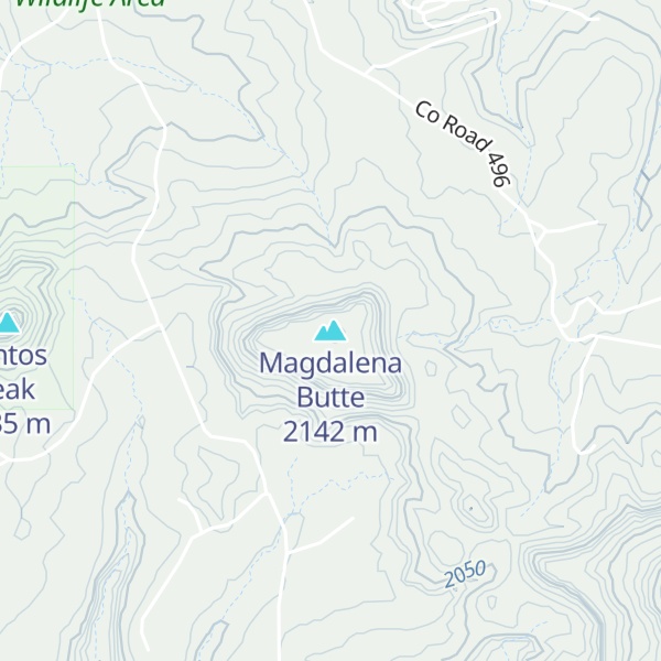 Map of Magdalena Butte