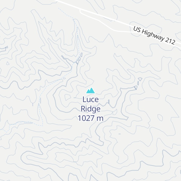 Map of Luce Ridge