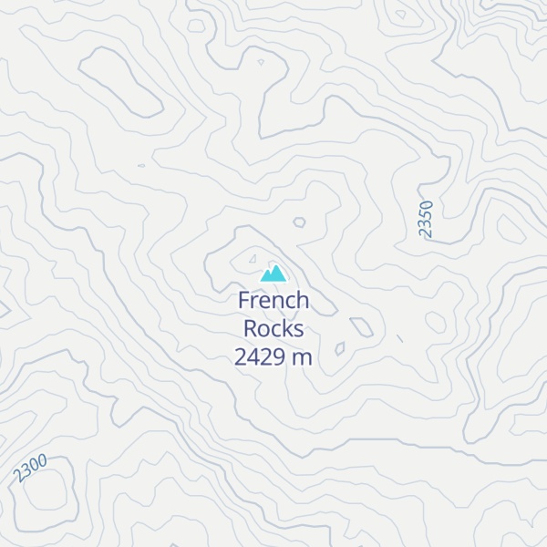 Map of French Rocks